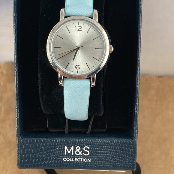 Marks and Spencer Ladies Blue and Silver Tone Watch - Picture 5 of 8